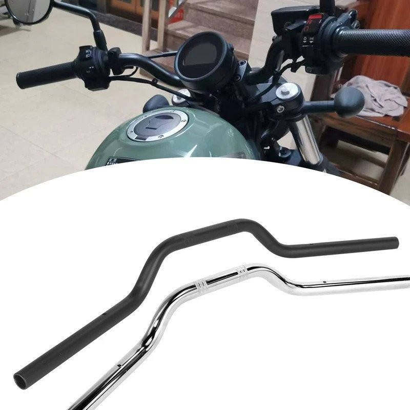 Universal 22MM 25MM Motorcycle Bike Tracker Style Bar Handlebar Cafe ...