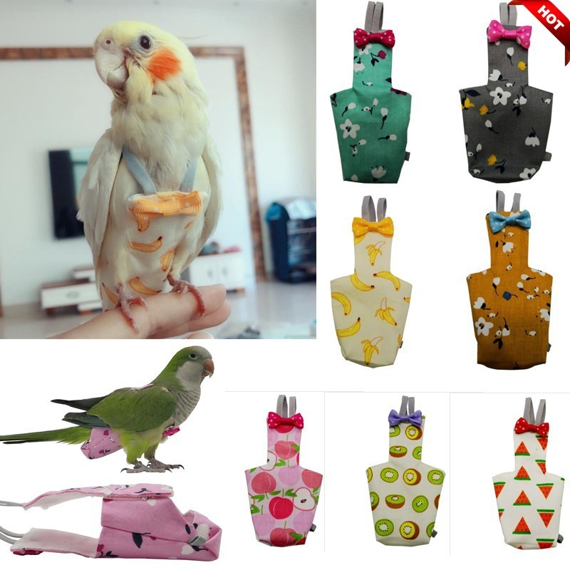 Pet Birds Parrot Diaper Clothes Parrot Flying Costumes Diaper Pet Bird ...