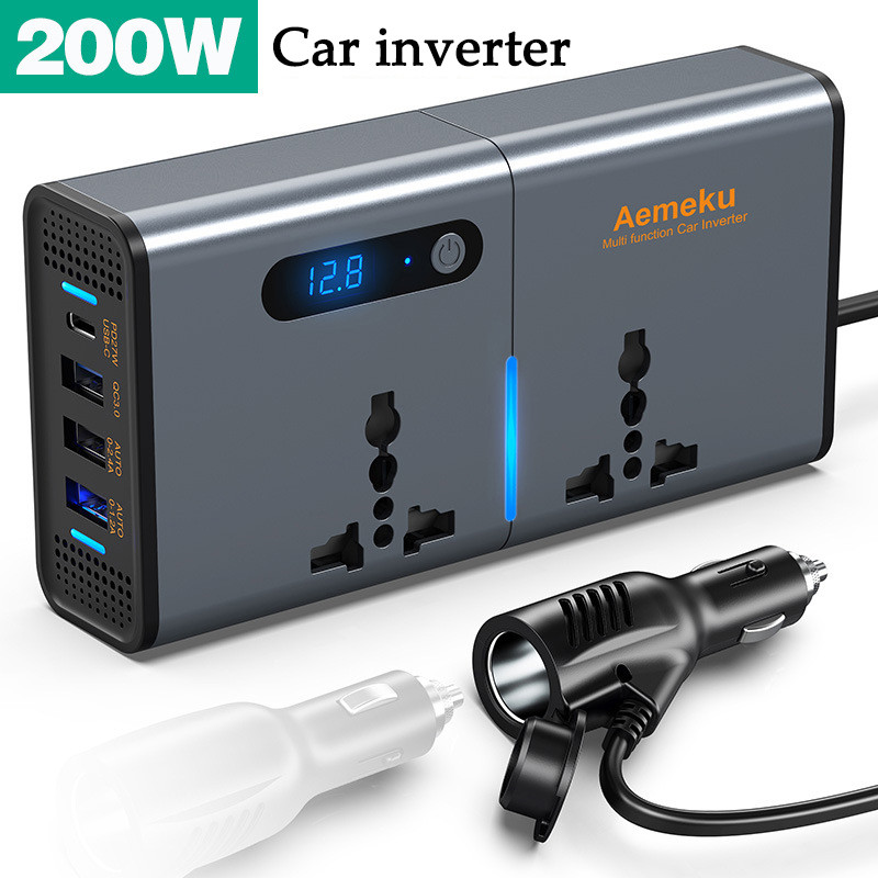 [My Stock]Car Inverter 200W Inverter converts car power to home power ...