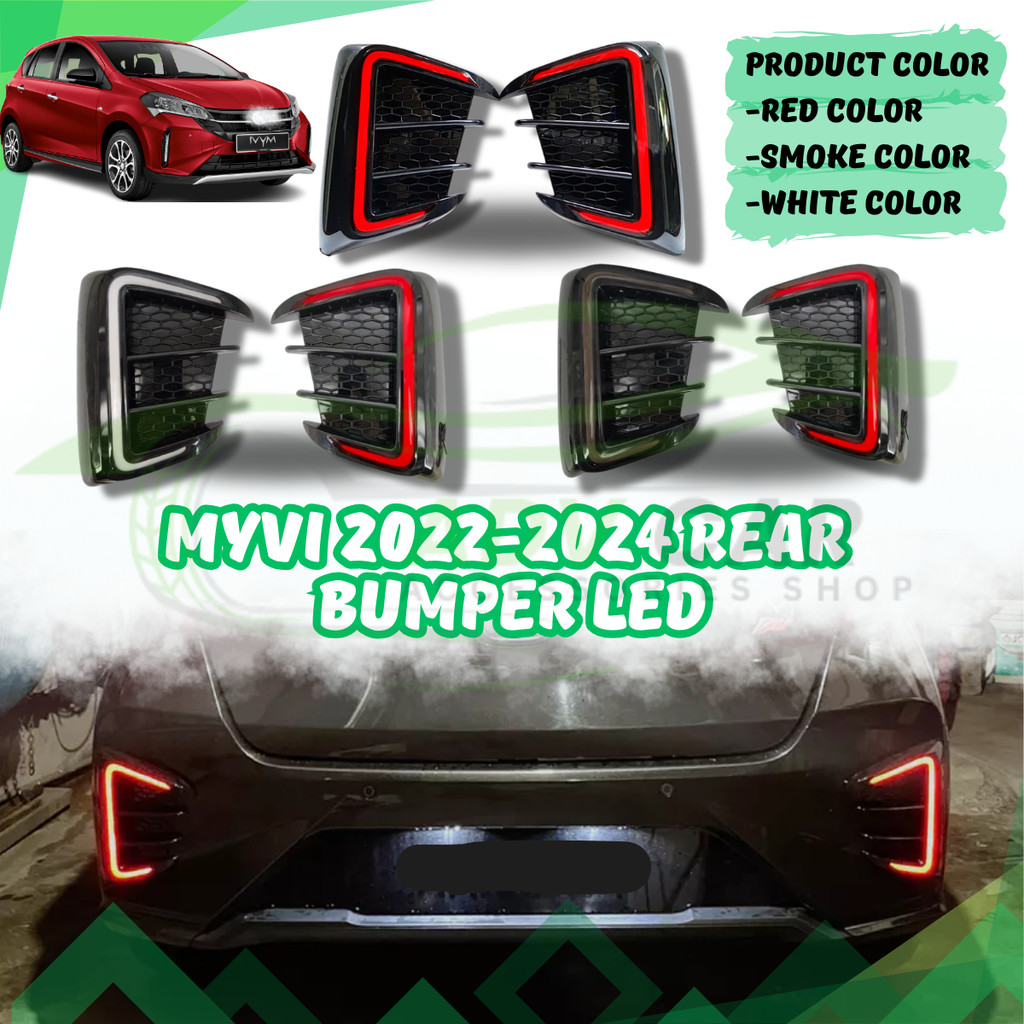 Perodua Myvi 2022-2025 GEN3 G3 Facelift LED Rear Bumper Reflector LED ...