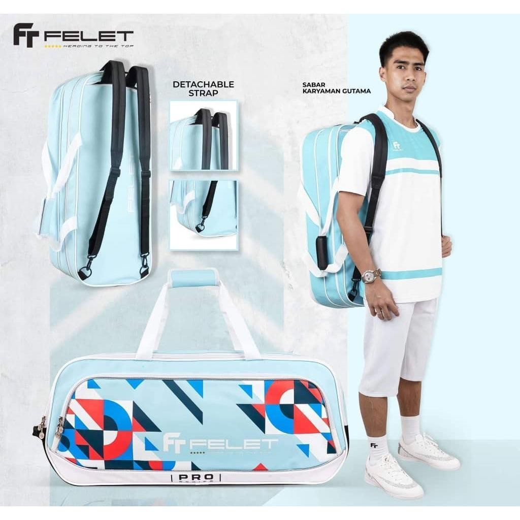FELET SMART PRO Badminton Bag [7 Color] 100% Original by FLEET | Shopee ...