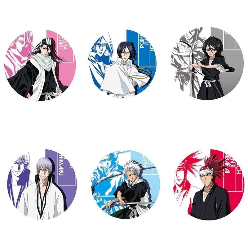 9 Badges Anime JinxManga - Métal, 58 Mm, Formes Variées (Ronde, Carrée, Irrégulière)