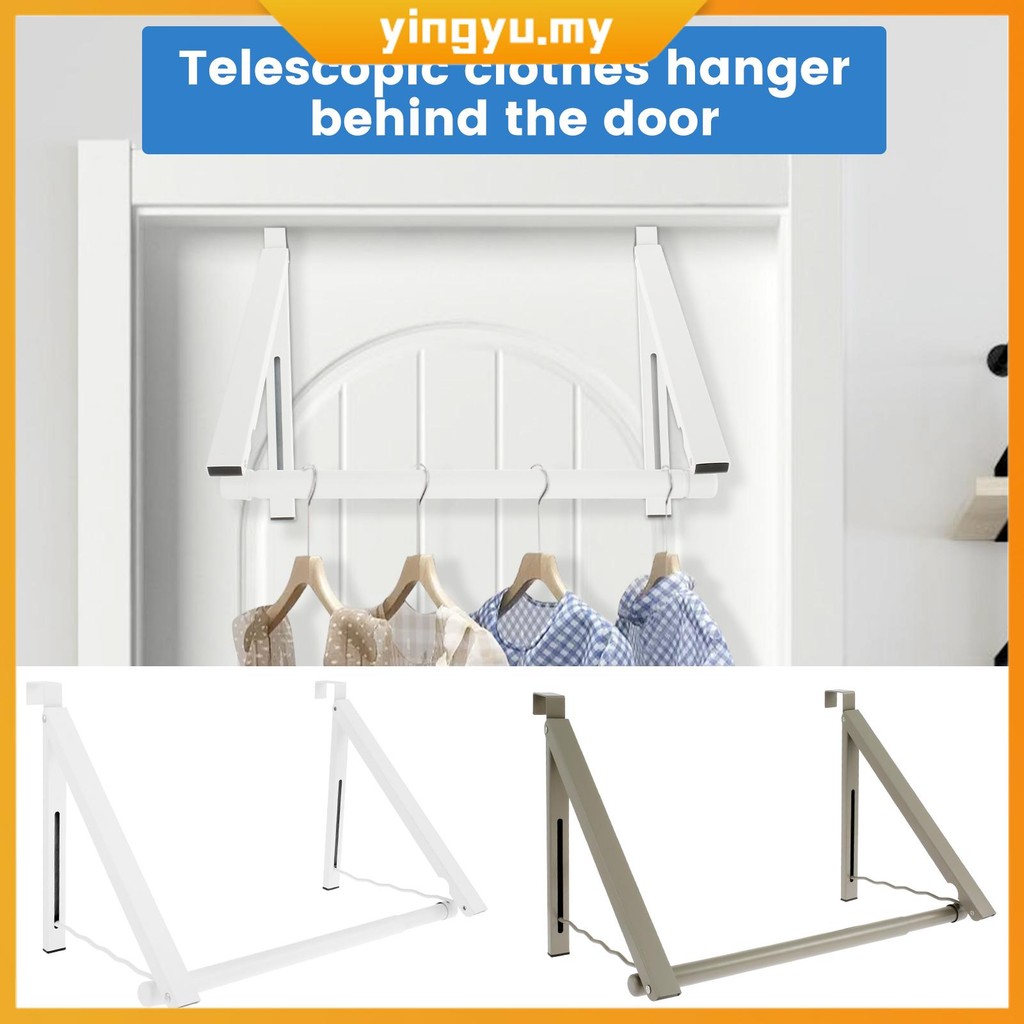 Over The Door Clothes Hanger Adjustable Over The Door Drying Rack Iron ...