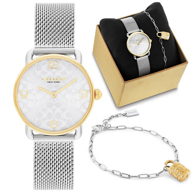 100% ORIGINAL) Coach 14000115 Eliot Gift Set Quartz Analog Stainless Steel  Case & Strap Women's Watch | Shopee Malaysia