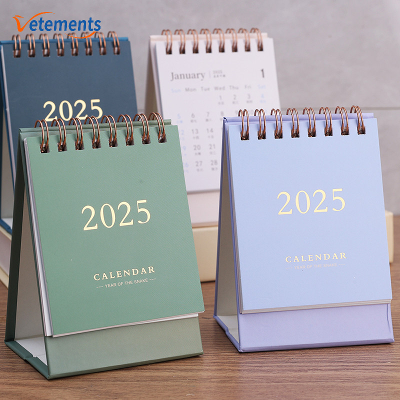 Creative Triangular Folding Type 2025 Mini Loose-leaf Calendar - Daily ...