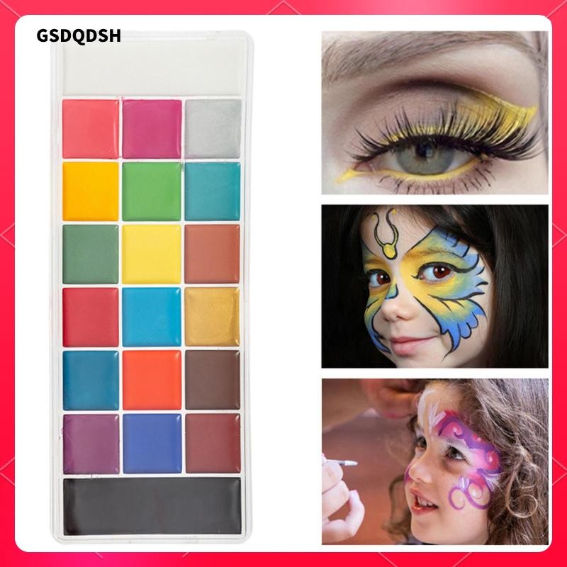 [gsdqdsh] Face Body Paint Facepaints, Painting Palette, 12 Colors Face ...