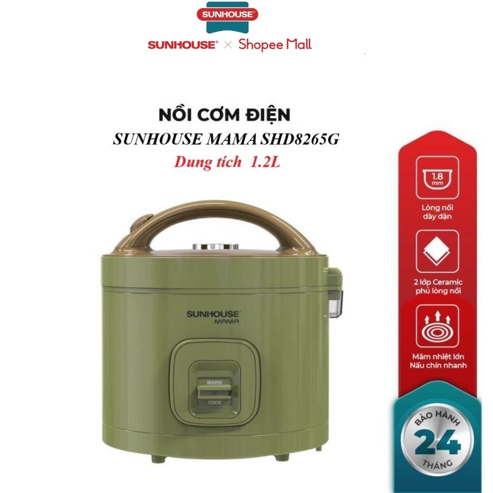 Sunhouse MAMA SHD8265G 1.2L rice cooker - | Shopee Malaysia
