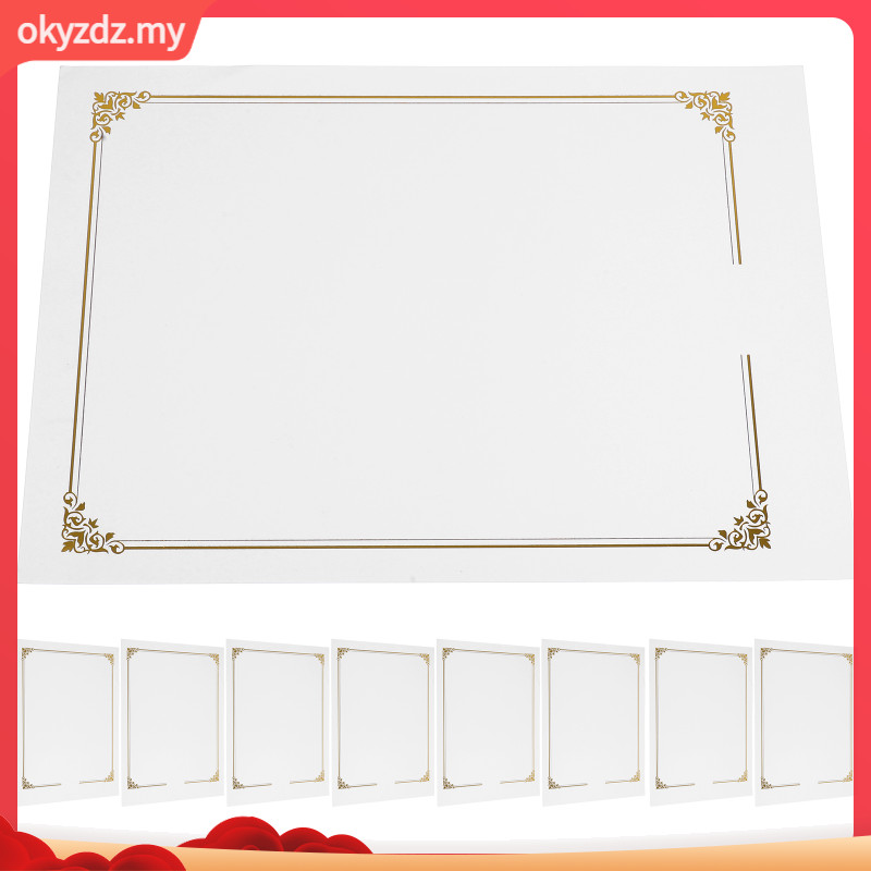 Certificate Paper With Border