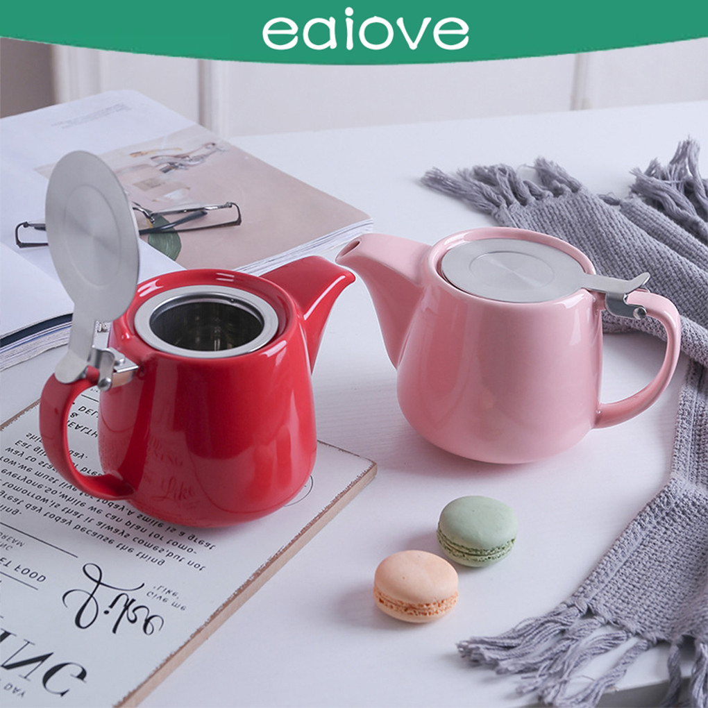 Exquisite Ceramic Tea Kettle With Stainless Steel Filter Suitable For ...