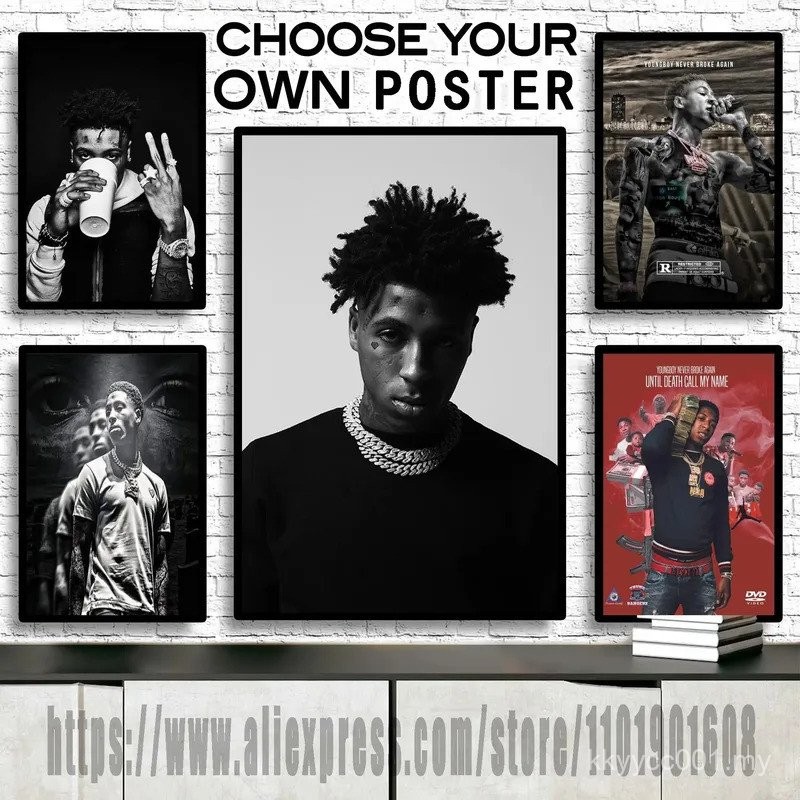 Classic Aka Aka YoungBoy Rapper Singer Canvas Art and Wall Art Poster ...