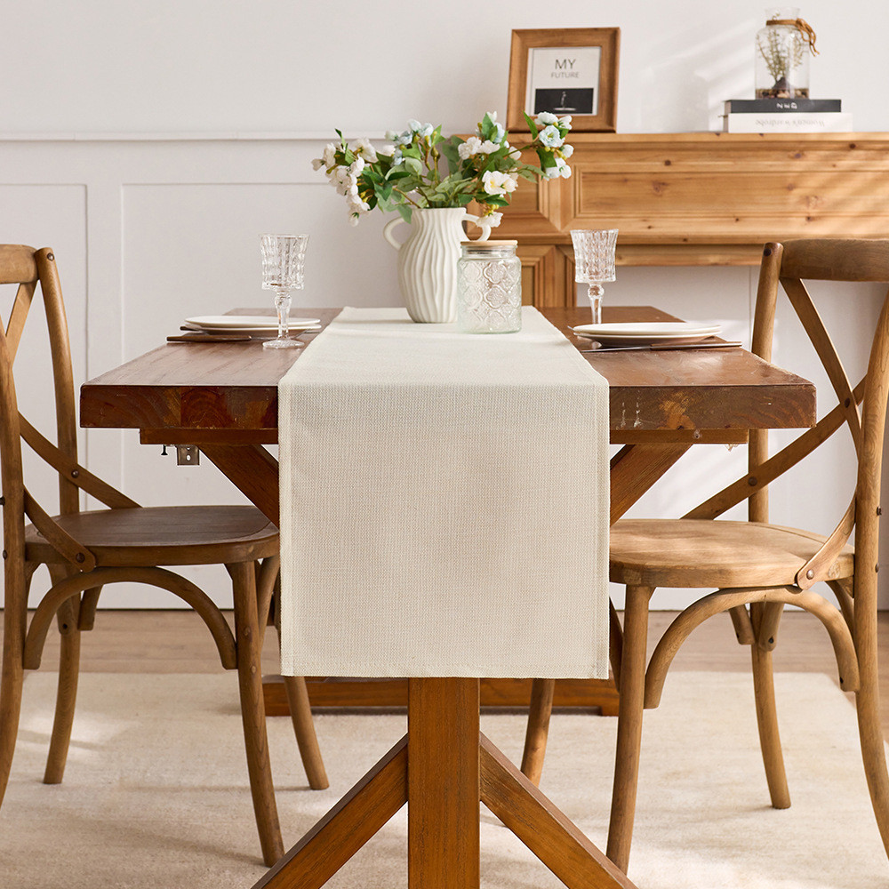 Linen table runner dining table cloth coffee table cloth | Shopee Malaysia