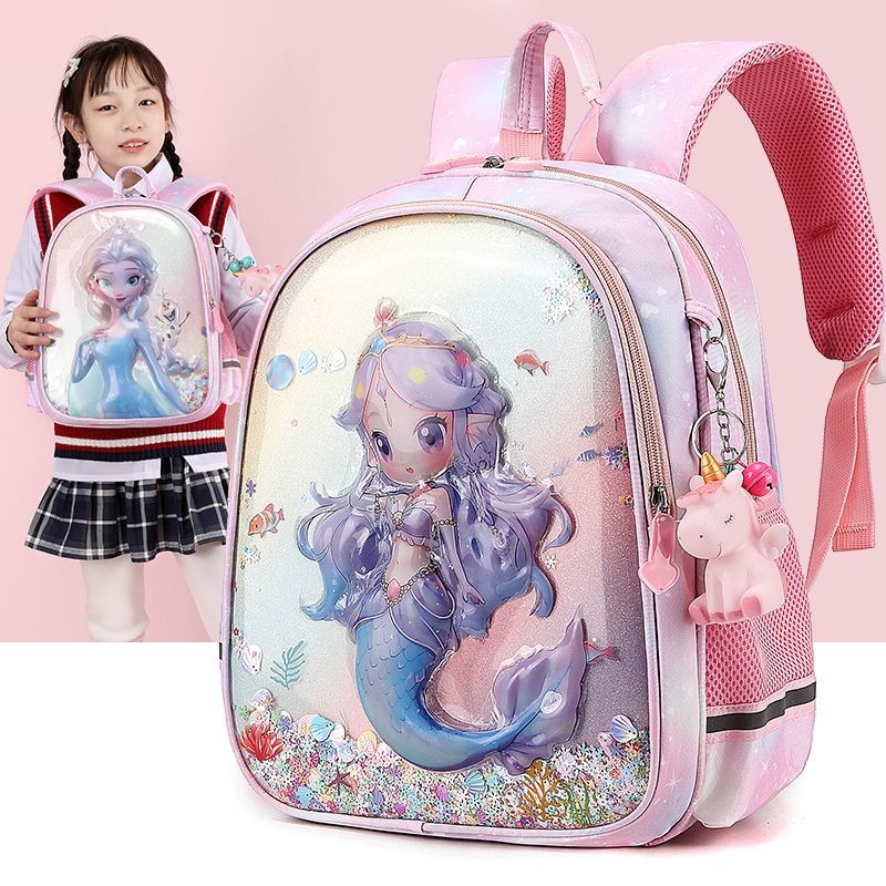 新款幼儿园书包女孩中班大班轻便减负儿童高颜值可爱卡通双肩背包New Kindergarten Backpack for Girls ...