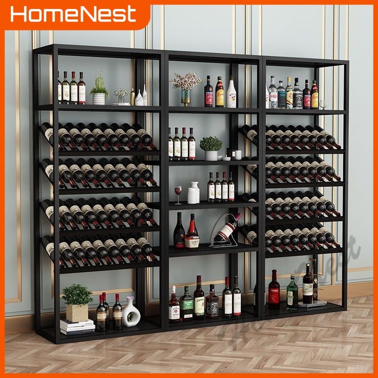 Wine Cabinet Modern Italian Style Light Luxury Glass Door Living Room ...