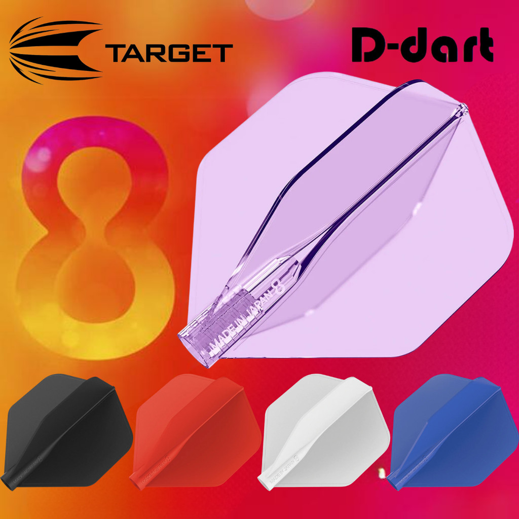 TARGET 8 FLIGHT DARTS FLIGHT - 5 COLORS NO2 STANDARD DART FLIGHTS 3PCS ...