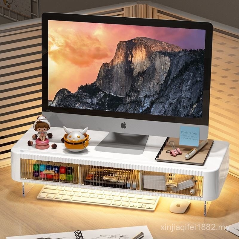 Computer Monitor Elevated Rack Laptop Computer Rack Desktop Sundries ...
