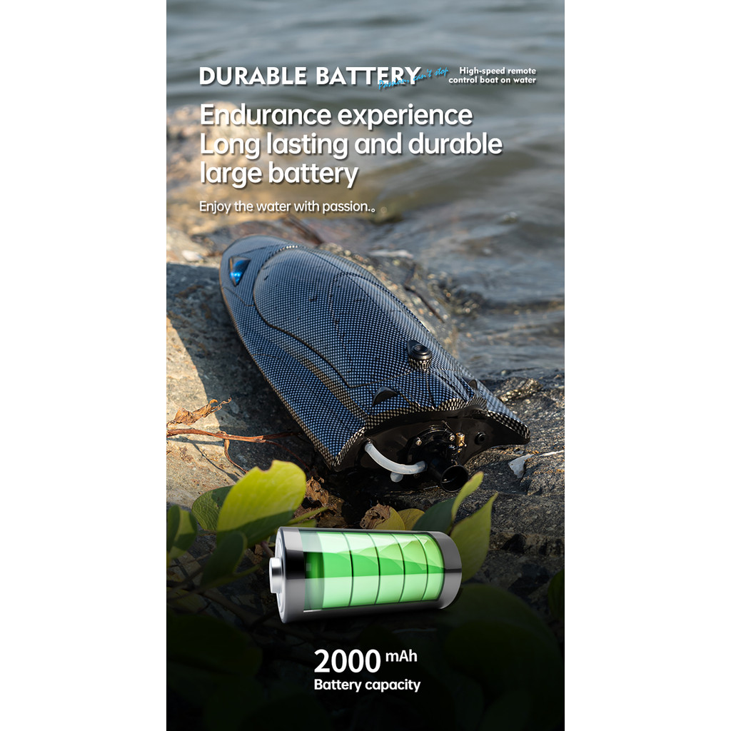 FAYEE FY011 2.4G High Speed Turbojet Speedboat 40KM/h 120-150M RC ...
