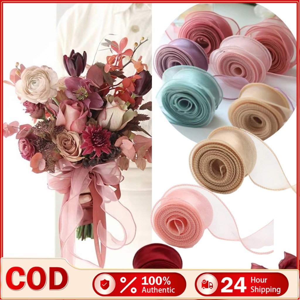 9m Long Fishtail Fish Tail Ribbon Riben Sheer Chiffon Organza gift ...