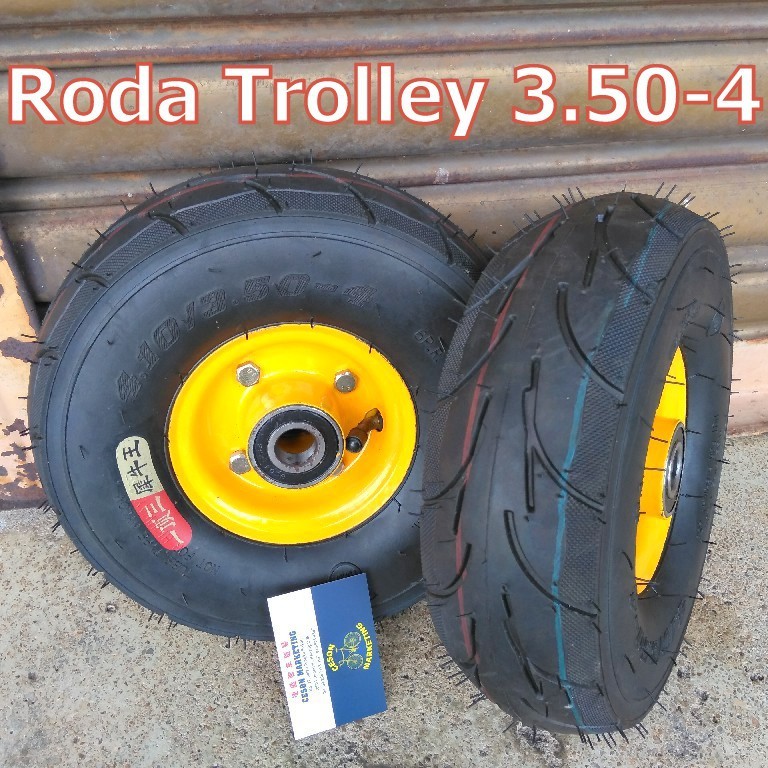 Rim Wheel Barrow 4.10/350-4 260X85 Trolley Go Kart Mini Bike 49CC ...