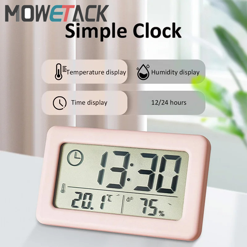 Thin Digital Clock Compact Lightweight Mini Small Clock with Indoor ...