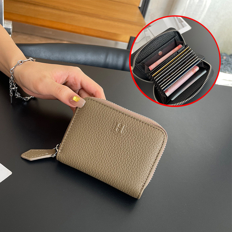 Dompet jenis pendek kulit lembu lapisan pertama TC premium, kulit penuh ...