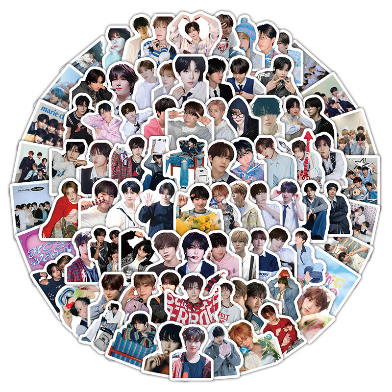 100PCS Cute KPOP Boy Band NCT WISH Graffiti Stickers for Bicycle Hand ...