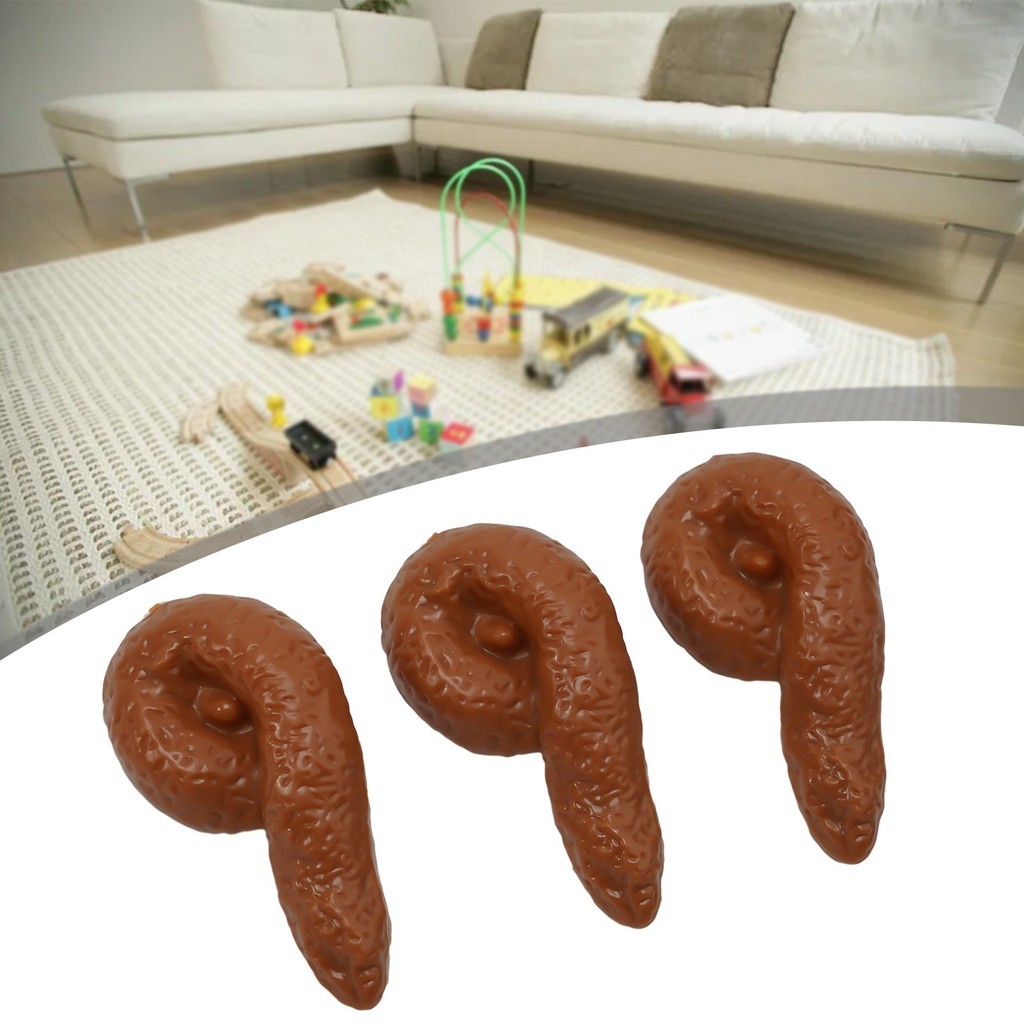 ⭐Realistic Shit Funny Toys Fake Poop Piece Joke Tricky Toys Turd ...