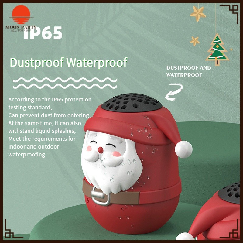 Mini Portable Bluetooth Speaker Cartoon Santa Claus Speaker Waterproof ...