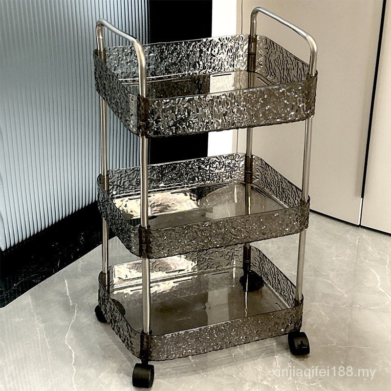 Toy Storage Rack Trolley Rack Snack Rack Acrylic Mobile Bedside ...