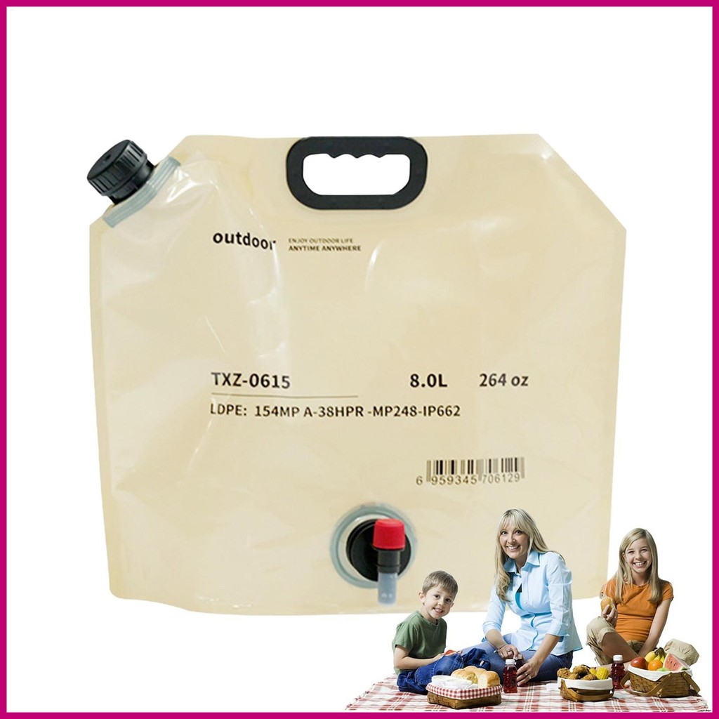 Water Container Bag 8L Water Jugs Water Storage Containers Foldable ...