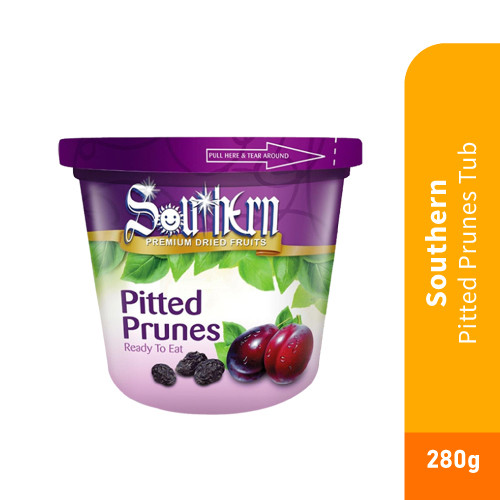 SOUTHERN Pitted Prunes Tub 280g with Buah Prune, Buah Kering, Buah ...