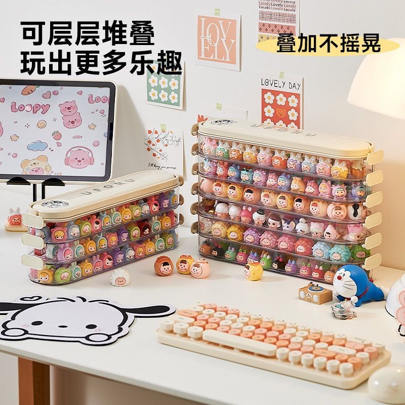 Cute Pellet Display Box Display Stand Figure Storage Tank Mystery Box ...