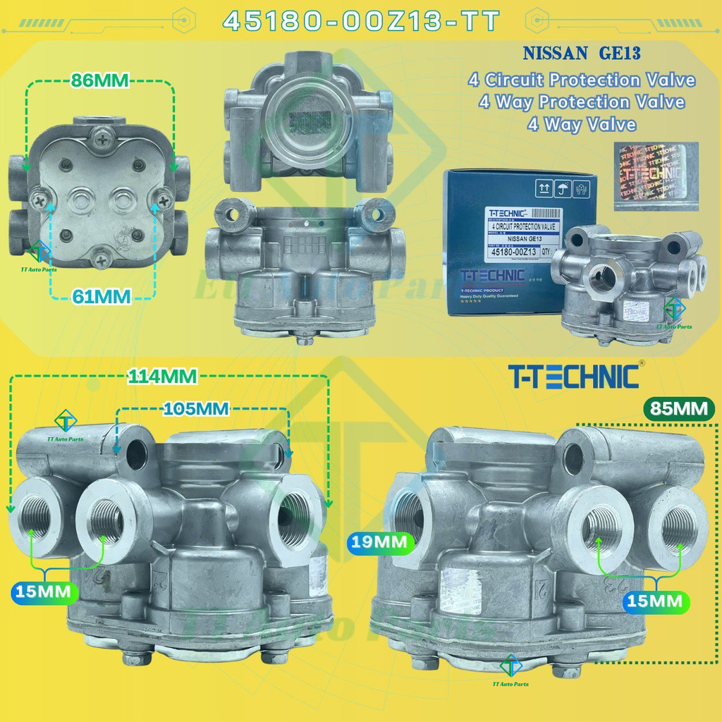 Four Circuit Protection Valve ; Nissan UD Truck GK4 Quon Ge13 CD4 ...