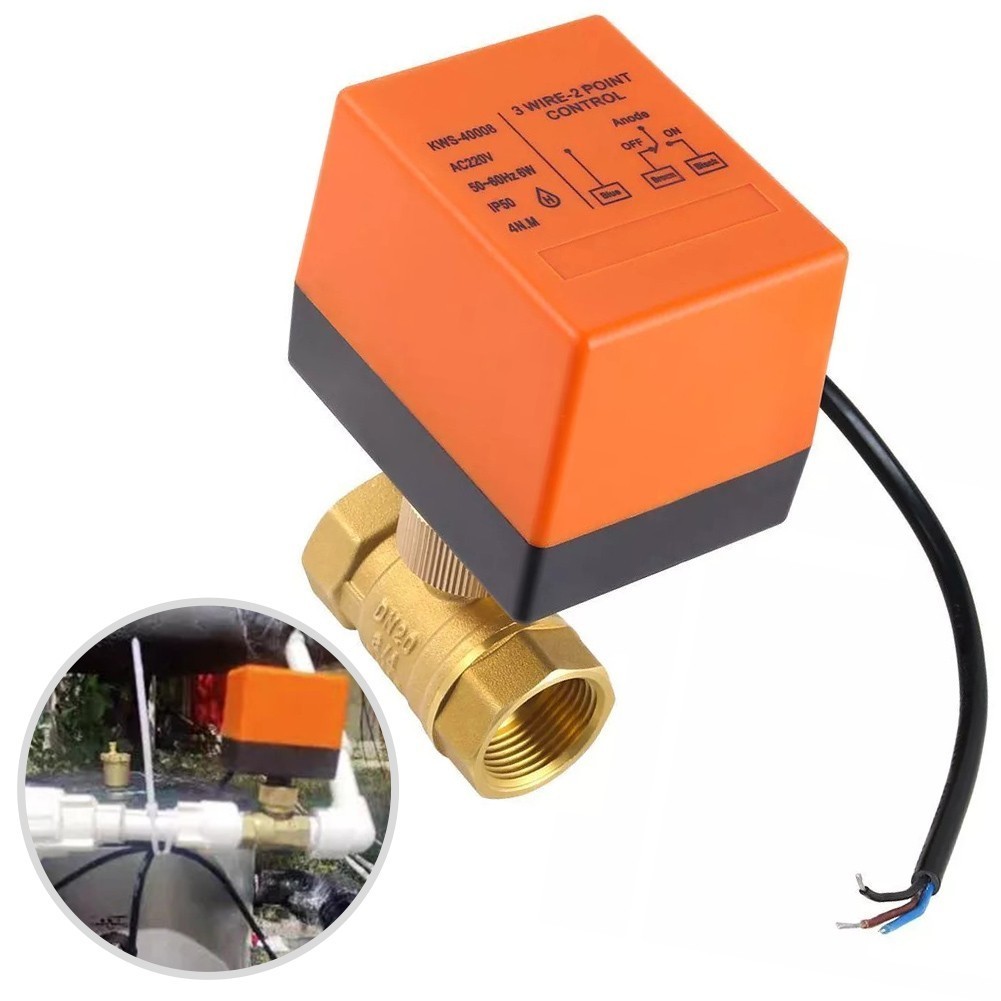 (THEBEST) Electric Ball Valve DN20 AC220V 2 Way 2 Wire Synchronous ...
