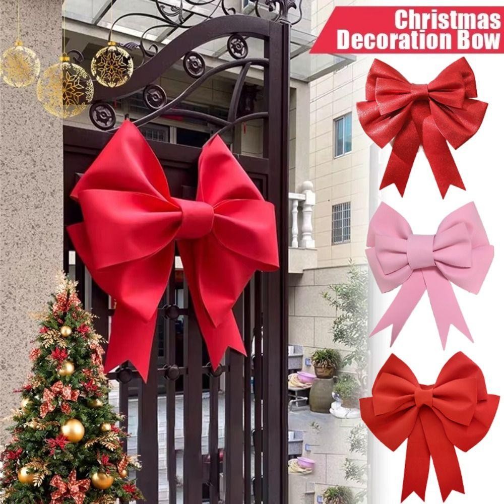 SUBEI1 Christmas Giant Bow, 30/50/75cm Large Bow Knot Kit, Multi-scene ...