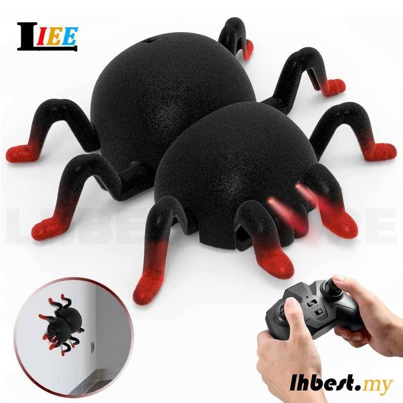 Remote Control Spider Scary Wolf Spider Robot Realistic Novelty Toys ...