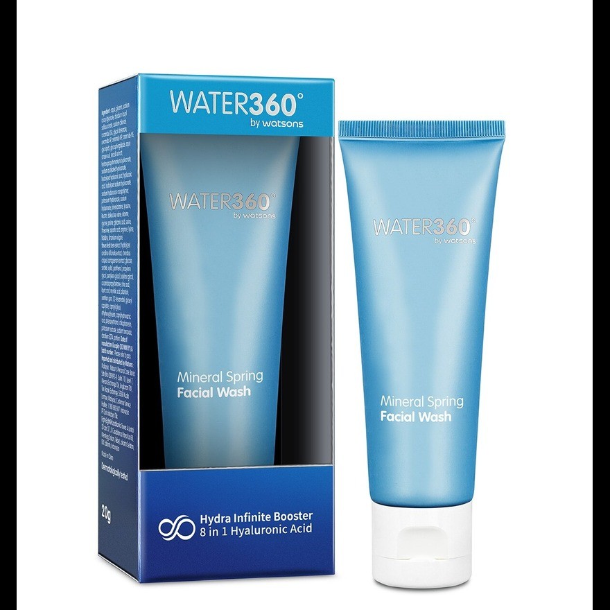 WATER360 BY WATSONS Mineral Spring Mini Facial Wash 20g | Shopee Malaysia