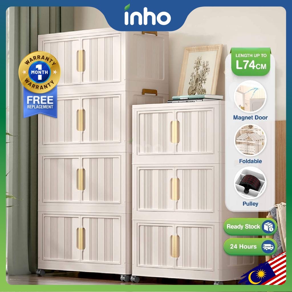 【Shipping Promo】INHO L56-74cm (1-5 Layers) Versatile Stackable Foldable ...