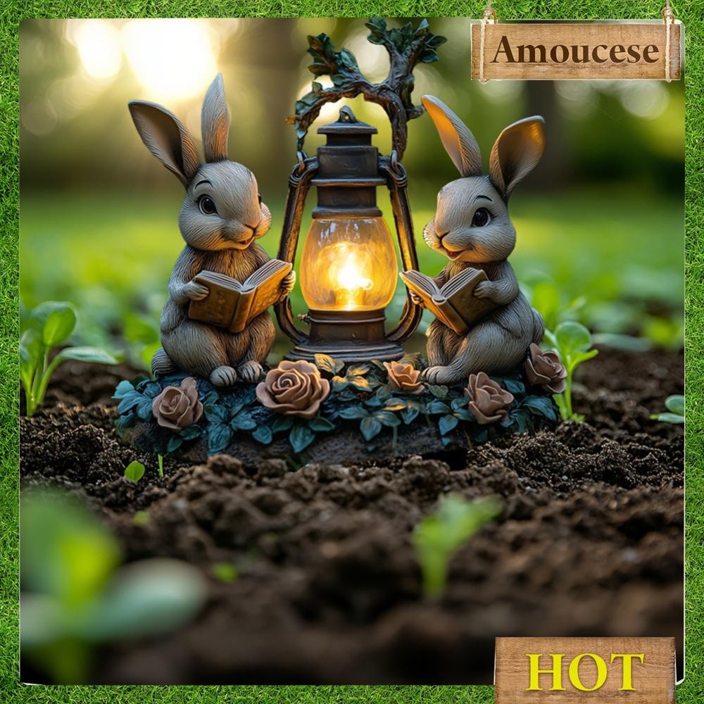 Easter Bunny Garden Stake Waterproof 2D Acrylic Rabbit Garden Sign for ...