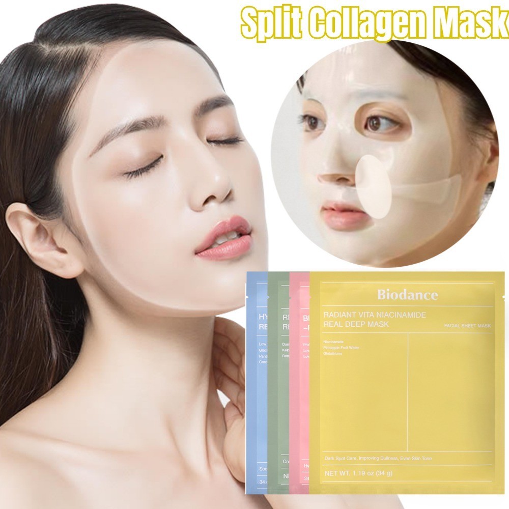 Shrink Pore Anti-Wrinkle Deep Hydrating Split Masks Adjustable Collagen ...