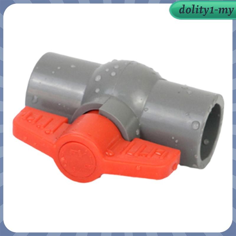 [DolitybdMY] PVC Ball Valve Two Way Compact Straight T Handle Water ...
