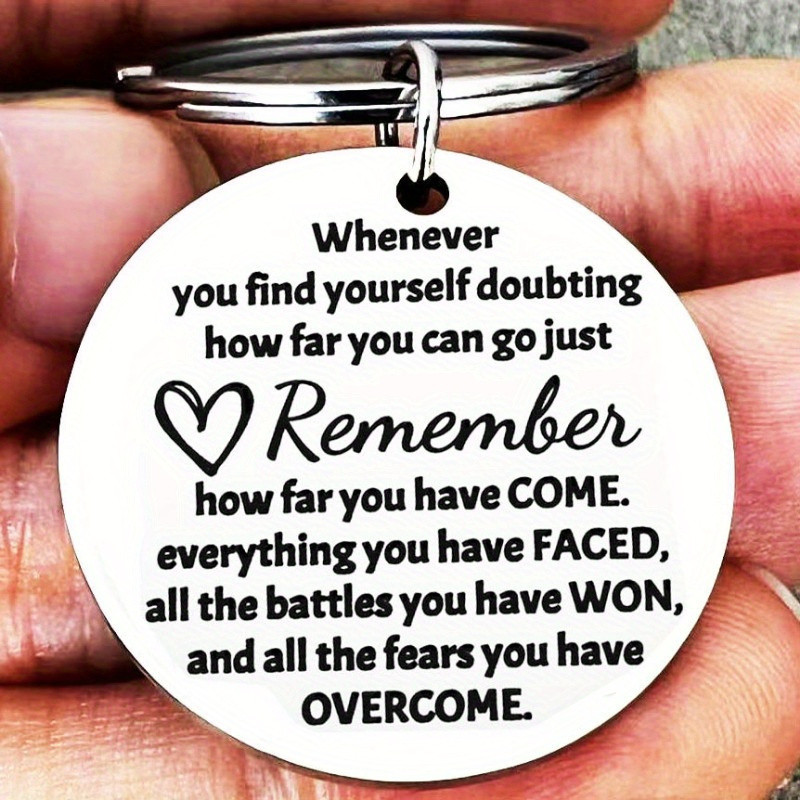 1PC Keepsake Long Distance keychain Gifts, Encouragement Cancer ...