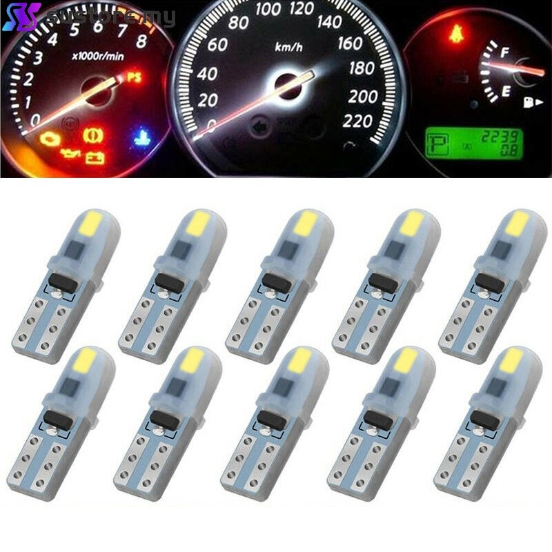 [Super]10x White T5 3014 SMD LED Wedge Dashboard Instrument Panel Light ...