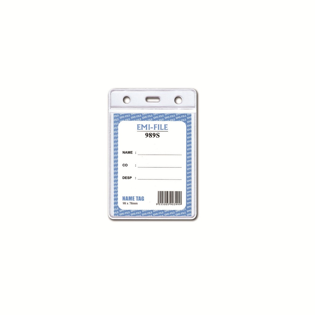 PVC Name Tag with Card (989) / 100pcs | Shopee Malaysia