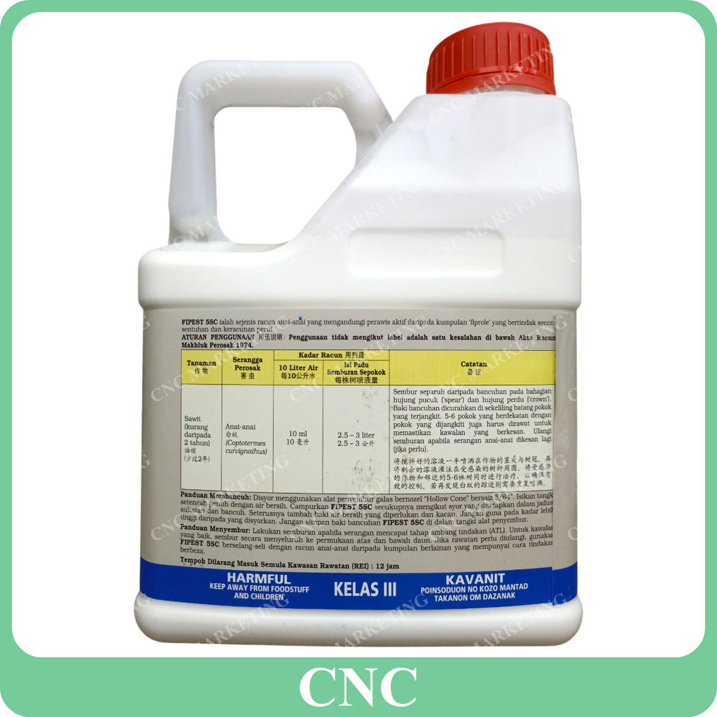 4L Fipest 5SC Halex Fipronil 5% Racun Serangga Insecticide Anai-anai ...