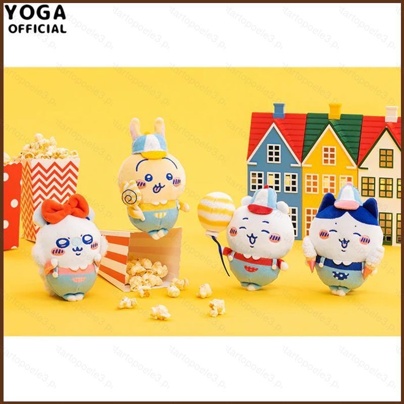 ST3 Chiikawa Waku Waku Yuenchi Hachiware Usagi Momonga plush pendant ...