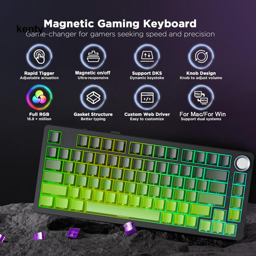 kT* Bluetooth-compatible Mechanical Keyboard Compact and Comfortable ...