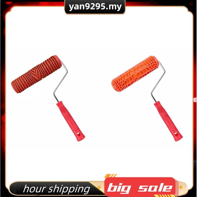 Rubber Paint Roller DIY Paint Texture Pigment Printing Wall Painting ...