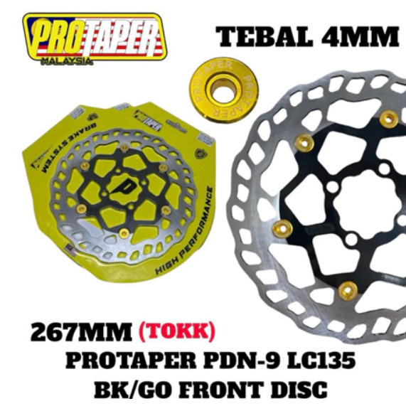 PROTAPER RACING FRONT BRAKE DISC LC135 Y15 Y16 [ 267MM 4HOLE ] PDN-9 ...