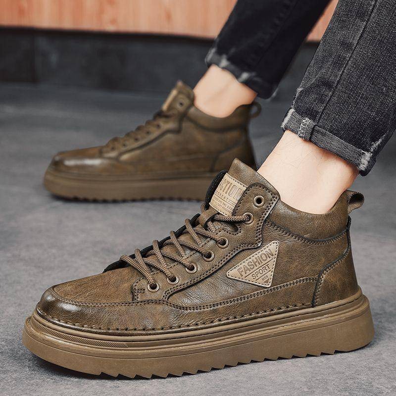 Autumn New Style HighTop Martin Boots, Men's Trendy ThickSoled Casual