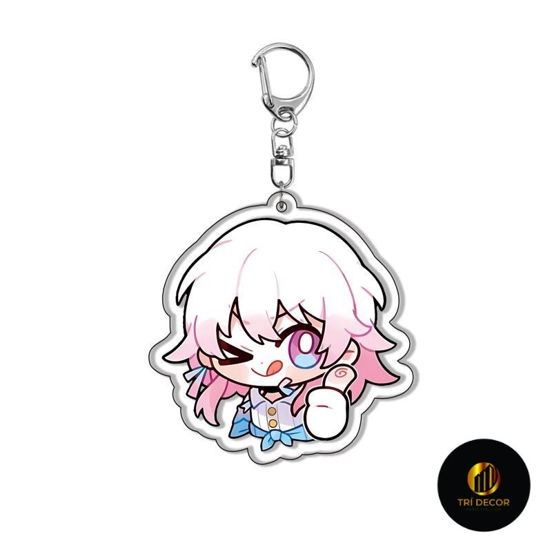 Keychain, Standee Model Game Honkai: Star Rail Character Jingliu Clara ...